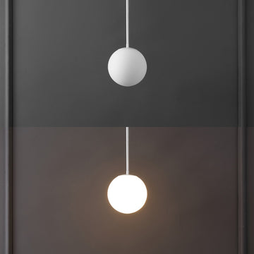 Bleecker 7.75" Metal/Glass Globe LED Pendant